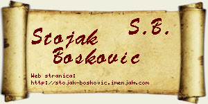 Stojak Bošković vizit kartica